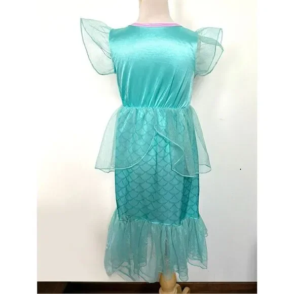 Disney Princess Girls 6X Ariel Nightgown Costume - Picture 6 of 6
